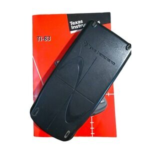 Texas Instruments TI-83 Plus Graphing Calculator Black w/ Instruction Book